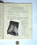 Instructions for Operating the Burroughs Calculator, fingering