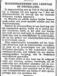 1928-04-19 Het Vaderland, Announcement that Mechanical Calculation is to be taught at the Schoevers Institute