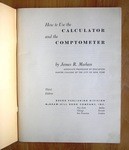 How to Use the Calculator and Comptometer, Title Page