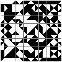 Diamond, diagonal, and border pattern solution