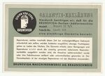 Warranty certificate