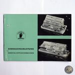 Gebrauchsanleitung Brunsviga-Doppelrechenmaschinen