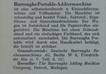 1930 Organisations-Lexikon - Burroughs Portable