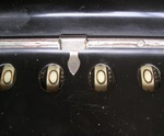 Shoebox Burroughs Calculator, register close-up
