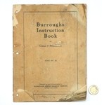Burroughs Instruction Book - Class 2 Machines