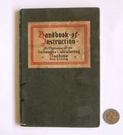 Handbook of Instruction for Operators of the Burroughs Calculating Machine, front cover