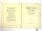 Instructions for Operating and Using Burroughs Visible Adding and Listing Machines class 300