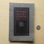 Burroughs Mechanical Instruction Book, front cover