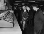 Queen Elizabeth visiting Burroughs factory in Strathleven