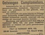 1919-01-29 Algemeen Handelsblad, A shipment of model F Comptometers