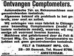 1919-01-30 Nieuwe Rotterdamsche Courant, A shipment of model F Comptometers