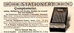 Magazine ad for wooden model Comptometer