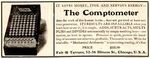 Magazine ad for wooden model Comptometer, 1903