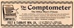 Magazine ad for wooden model Comptometer