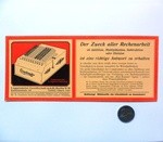 Der Zweck aller Rechenarbeit card, front