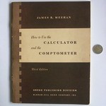 How to Use the Calculator and Comptometer, Front cover