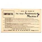 Comptometer Postcard