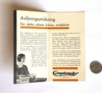 Swedish Comptometer Card