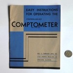 Easy Instructions for the Comptometer 1930, cover
