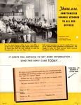 Indian Comptometer promo leaflet, back