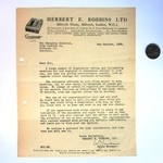 1925 Letter from Henry Robbins