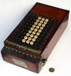 Wooden comptometer