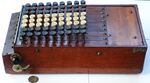 Wooden comptometer