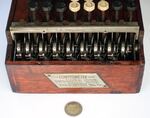 Wooden comptometer