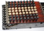 Wooden comptometer