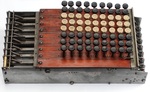 Wooden comptometer