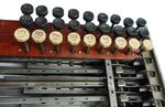 Wooden comptometer