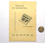 Methods of Operation - Contex (Sterling Model)