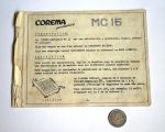 Corema Portative MC15, instructions