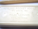 The Kesling Pocket Adder, rear