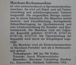 1930 Organisations-Lexikon - Marchant