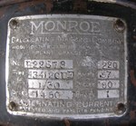 Monroe KA-160, motor label