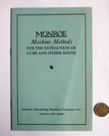 Monroe Machine Methods For the Extraction of Cube and Other Roots, front cover