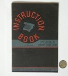 Monroe Instruction Book, front cover