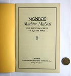 Monroe Machine Methods For the Extraction of Square Root, title page