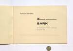 Technische Instruktion Soemtron Rechenmaschinen SARK