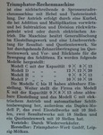 1930 Organisations-Lexikon - Triumphator