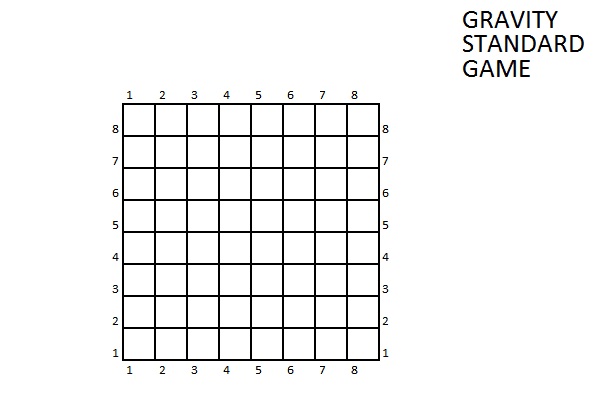 Gravity Standard Game Blank Scheet