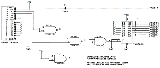 Example 8 bit latch circuit