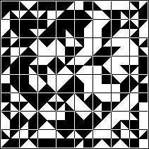 Diagonals and border pattern solution
