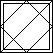 Diamond, diagonal, and border pattern