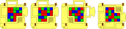 Palette 21 - the 4 antipodes, single step moves