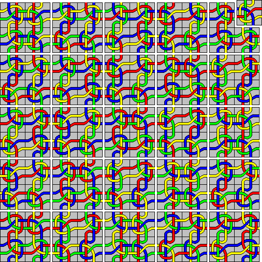 Near solution for 10x10 conbined tangle